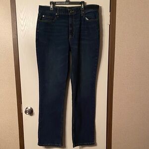 Stylish Men's Dark Blue Straight Jeans